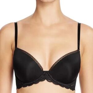 Calvin Klein Seductive Comfort Demi Lift Convertible Bra, Black, Size 30DD
